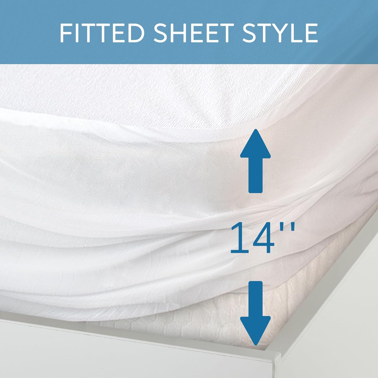 Twin Mattress Protector – Waterproof Soft Breathable Terry, Noiseless for Kids Bed Cover, Machine Washable
