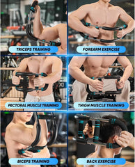 Twister Arm Trainer – 40-100lb Adjustable Chest/Arm Trainer, Portable Twister Bar with Detachable Design for Anywhere Fitness
