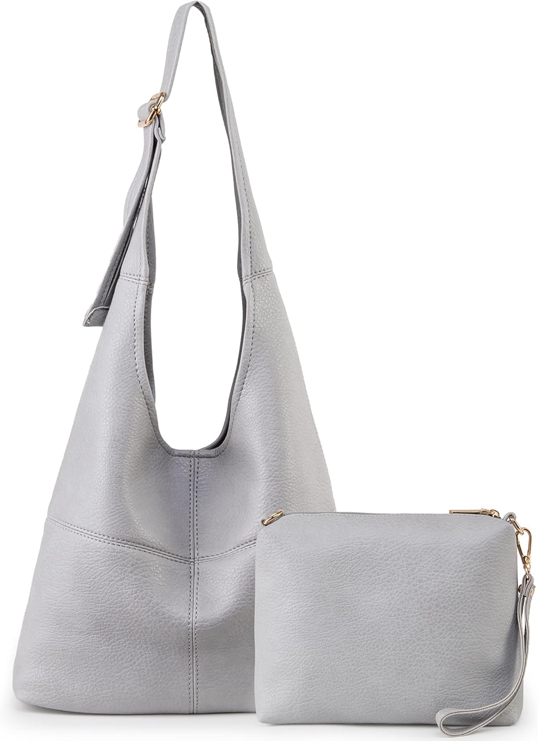 Bolsos tipo hobo de Montana West para mujer, ultra suaves, plegables, con bolsa para cosméticos 