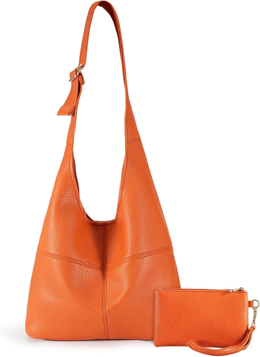Bolsos tipo hobo de Montana West para mujer, ultra suaves, plegables, con bolsa para cosméticos 
