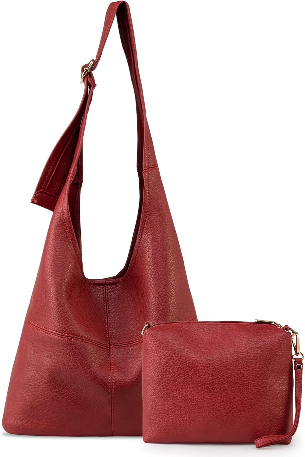 Bolsos tipo hobo de Montana West para mujer, ultra suaves, plegables, con bolsa para cosméticos 