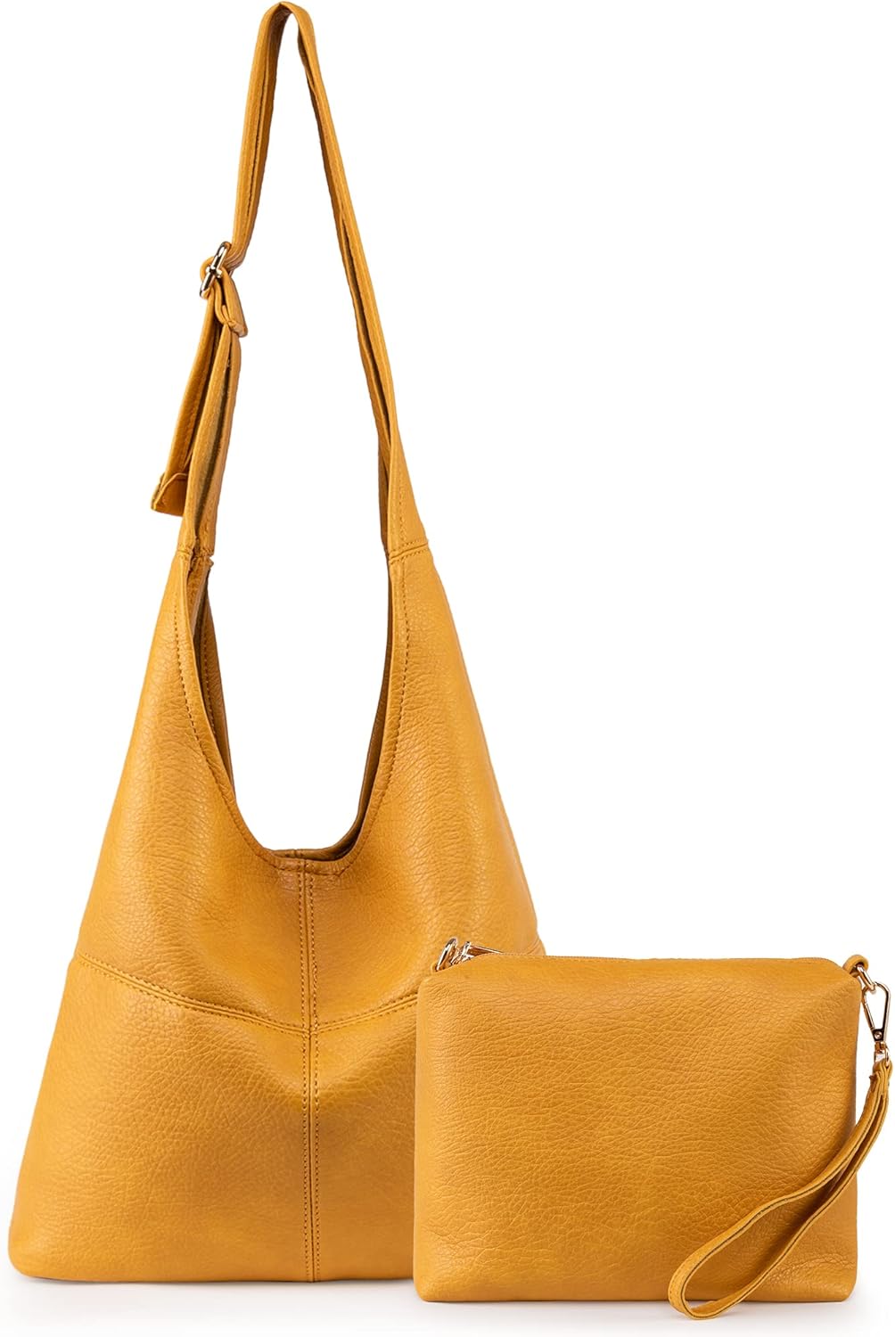 Bolsos tipo hobo de Montana West para mujer, ultra suaves, plegables, con bolsa para cosméticos 
