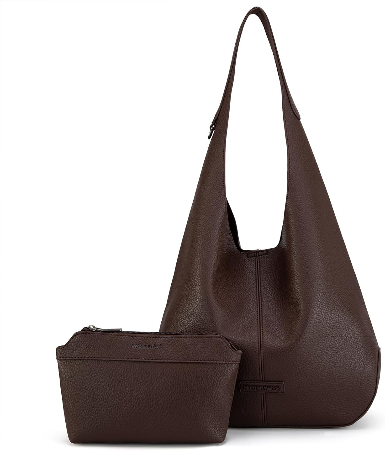 Bolsos tipo hobo de Montana West para mujer, ultra suaves, plegables, con bolsa para cosméticos 