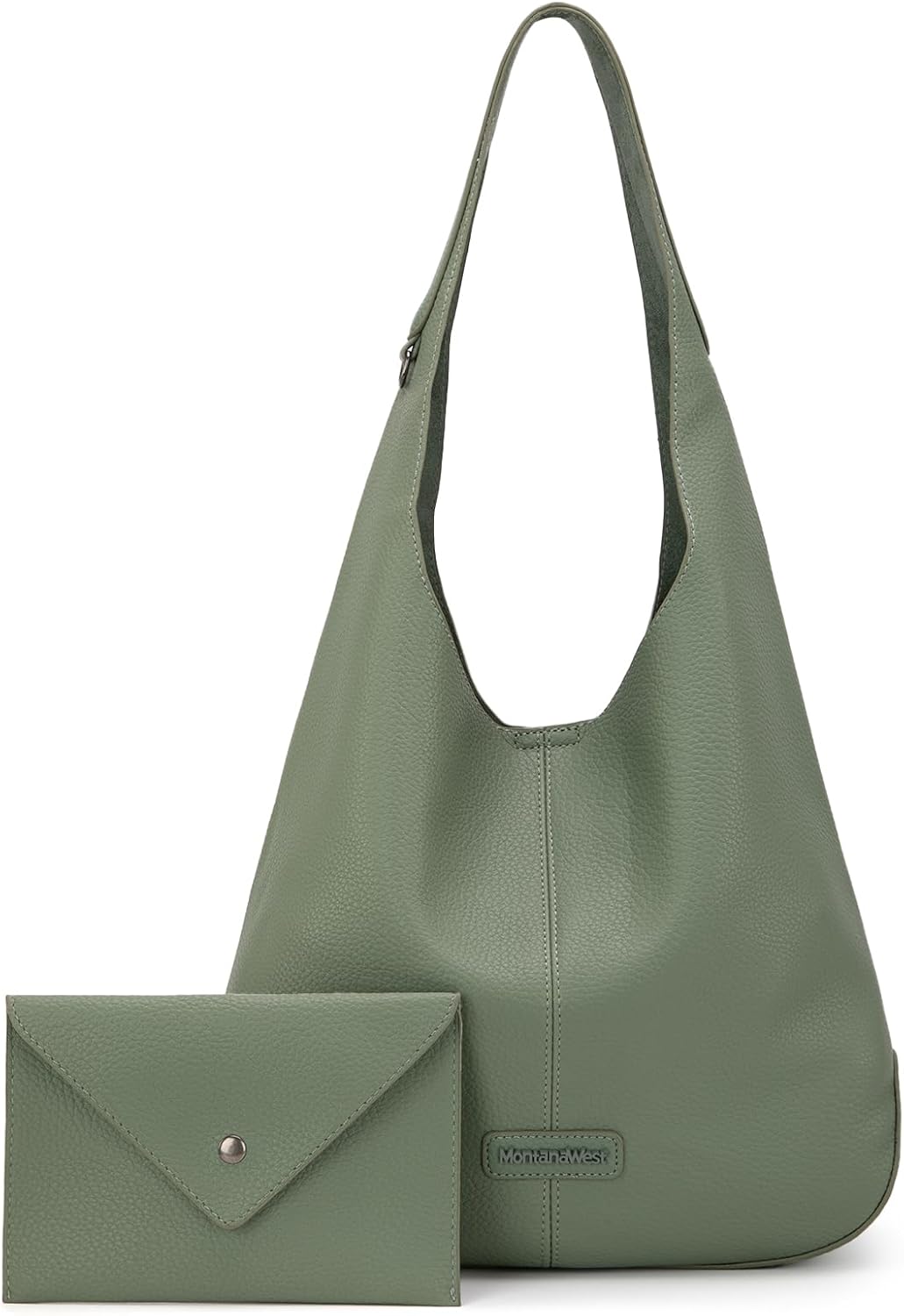 Bolsos tipo hobo de Montana West para mujer, ultra suaves, plegables, con bolsa para cosméticos 