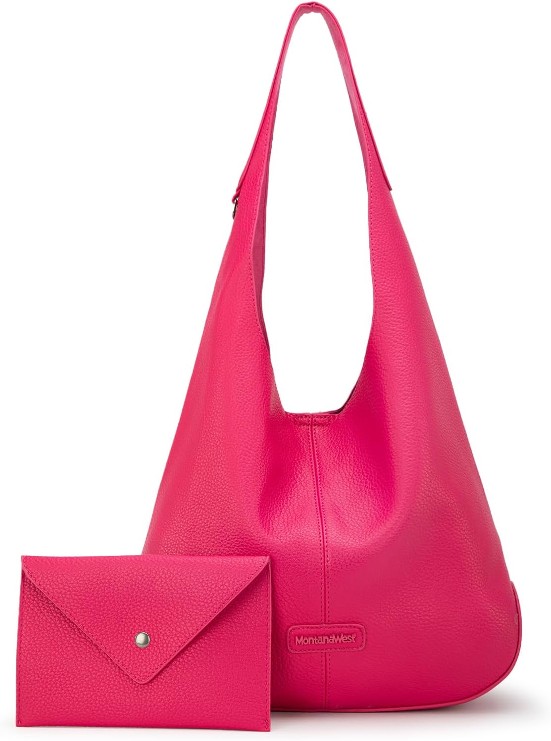 Bolsos tipo hobo de Montana West para mujer, ultra suaves, plegables, con bolsa para cosméticos 