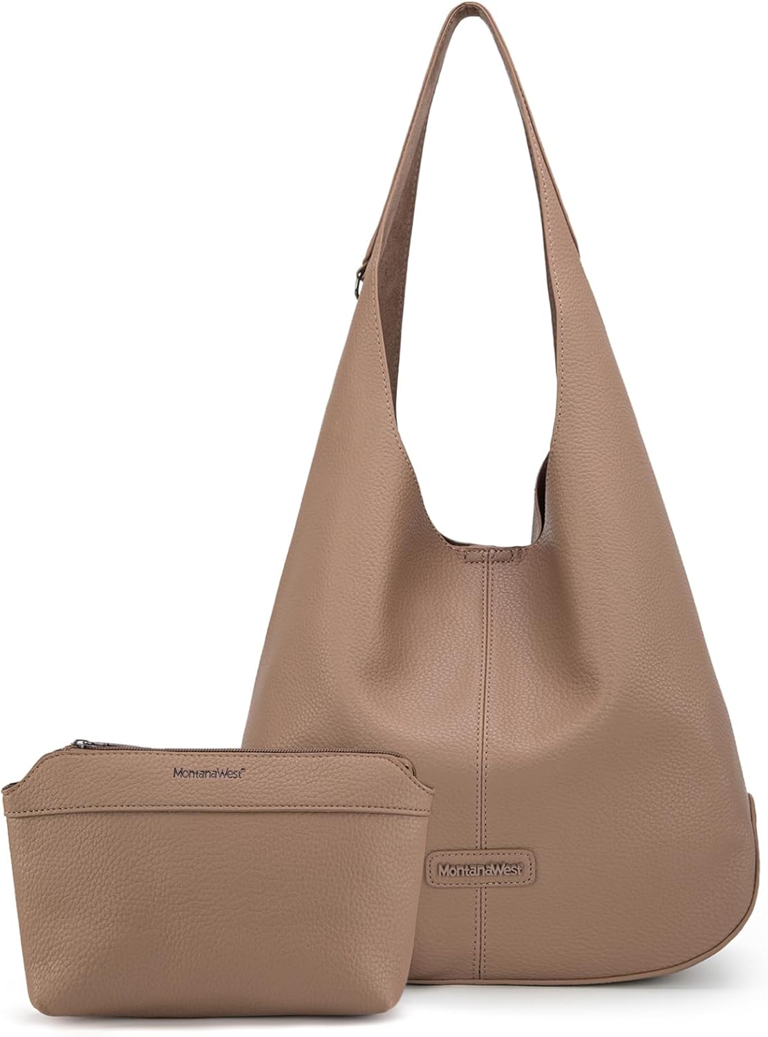 Bolsos tipo hobo de Montana West para mujer, ultra suaves, plegables, con bolsa para cosméticos 