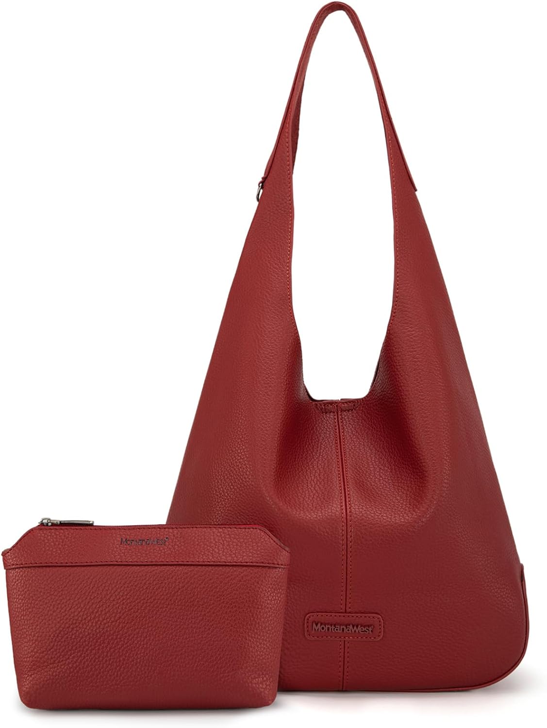 Bolsos tipo hobo de Montana West para mujer, ultra suaves, plegables, con bolsa para cosméticos 