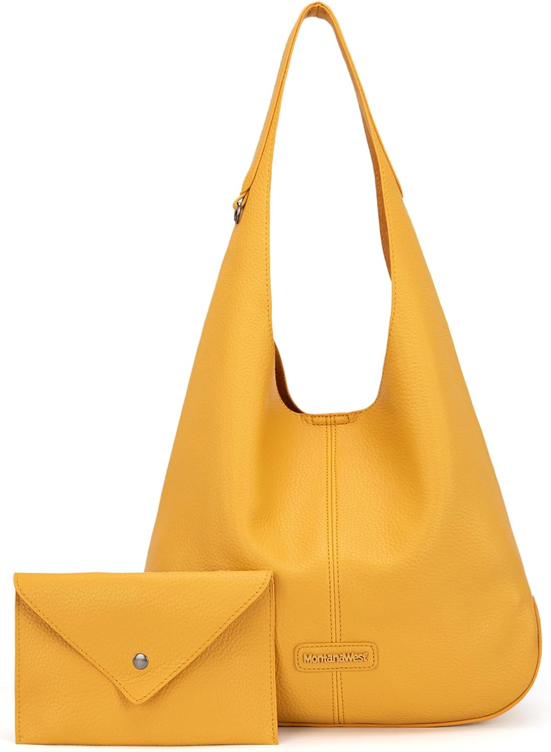 Bolsos tipo hobo de Montana West para mujer, ultra suaves, plegables, con bolsa para cosméticos 