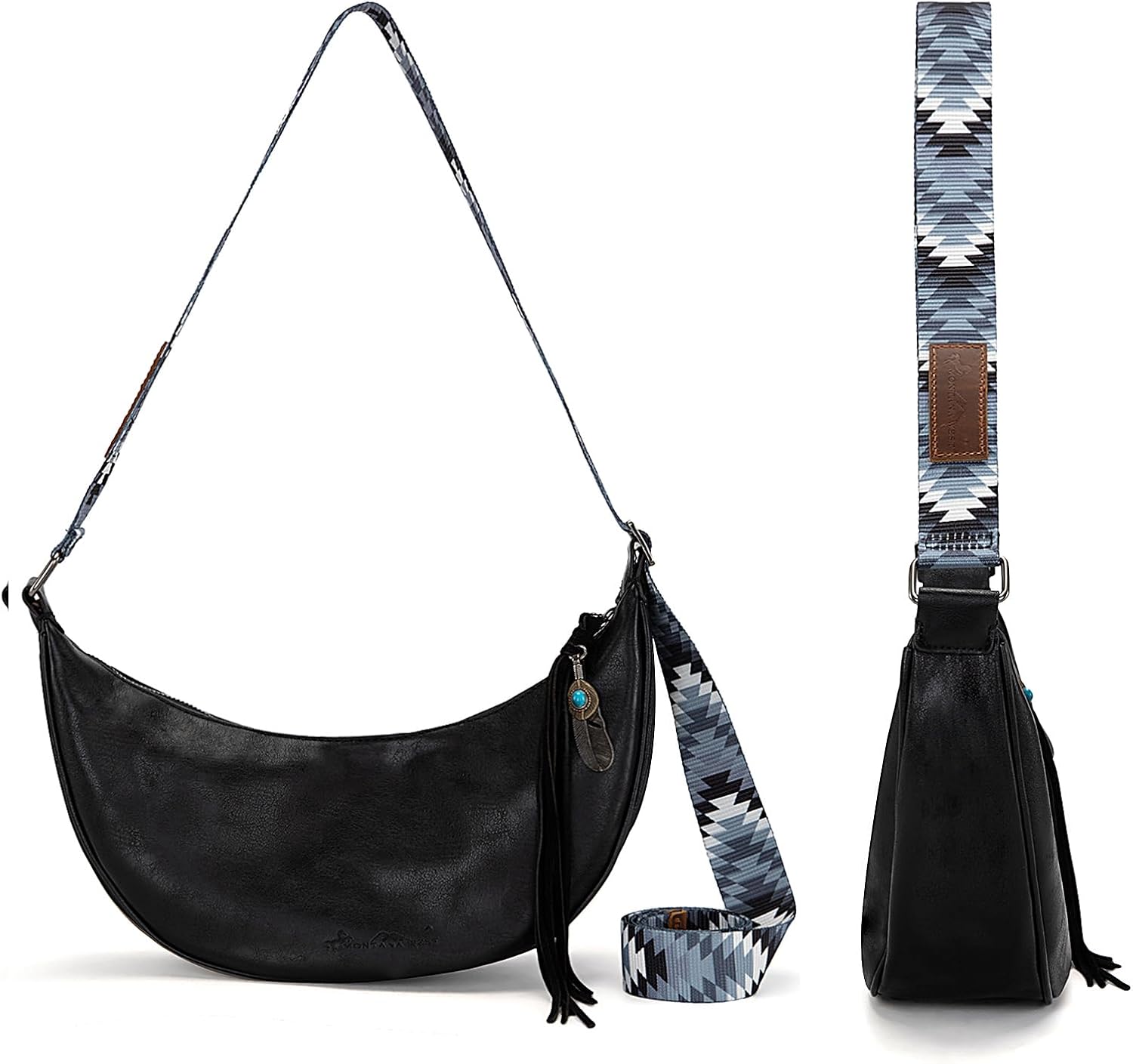 Bolsos tipo hobo de Montana West para mujer, ultra suaves, plegables, con bolsa para cosméticos 