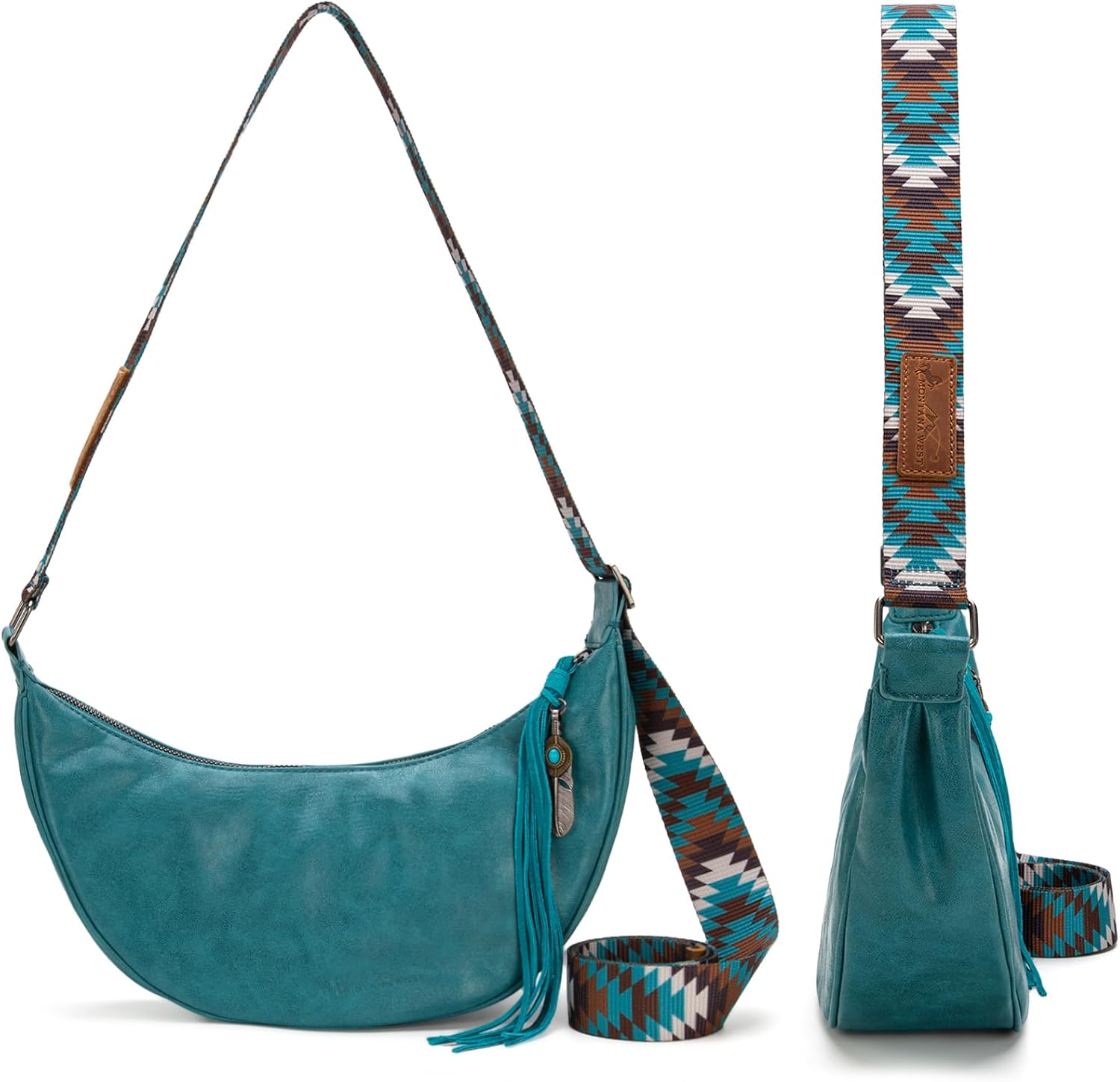 Bolsos tipo hobo de Montana West para mujer, ultra suaves, plegables, con bolsa para cosméticos 