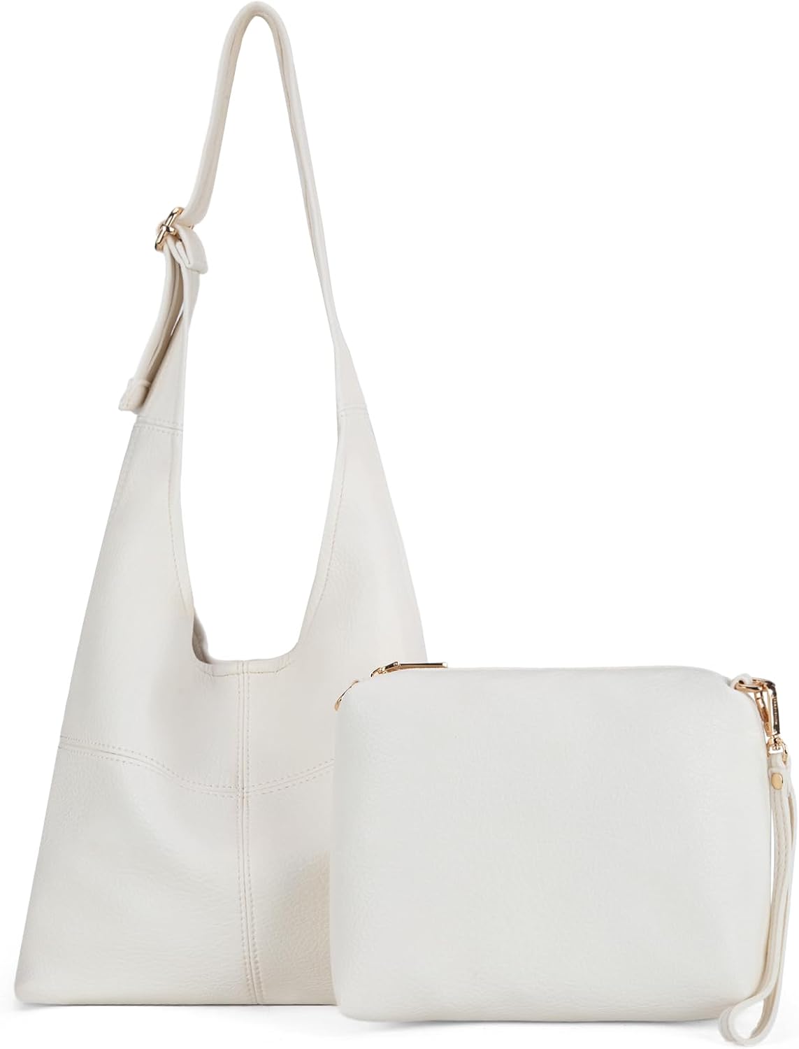 Bolsos tipo hobo de Montana West para mujer, ultra suaves, plegables, con bolsa para cosméticos 