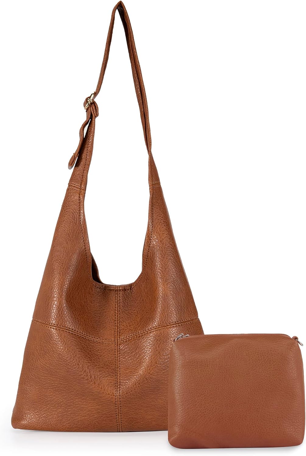 Bolsos tipo hobo de Montana West para mujer, ultra suaves, plegables, con bolsa para cosméticos 