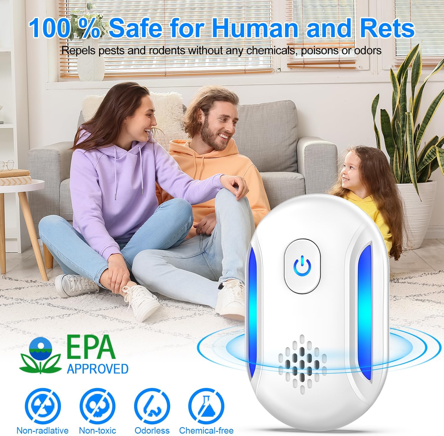 Upgraded Ultrasonic Repellent Electronic Plug-in Pest Control