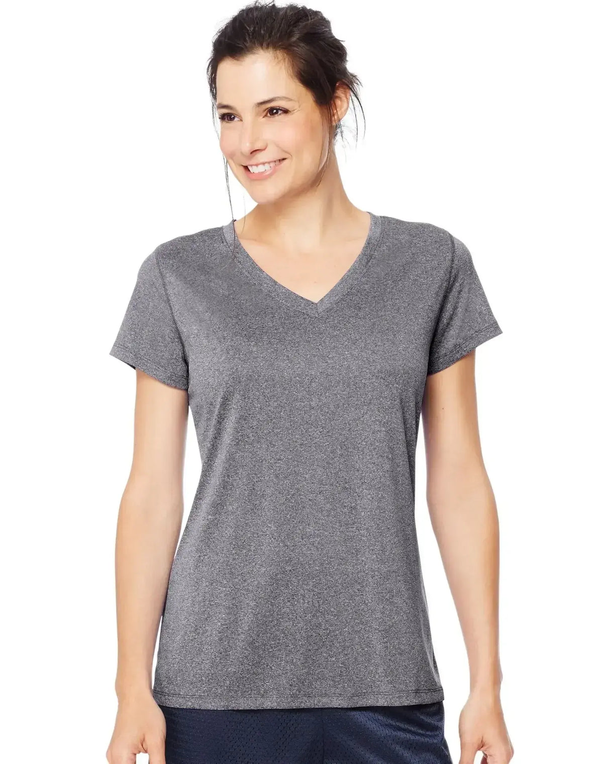 Women's  V-Neck T-Shirt Short Sleeve -L