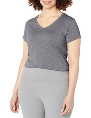 Women's  V-Neck T-Shirt Short Sleeve -L