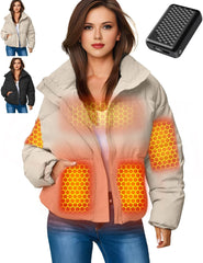 Graphene Women Heated Jacket 12V Fast Charge 18400mAh Large Capacity