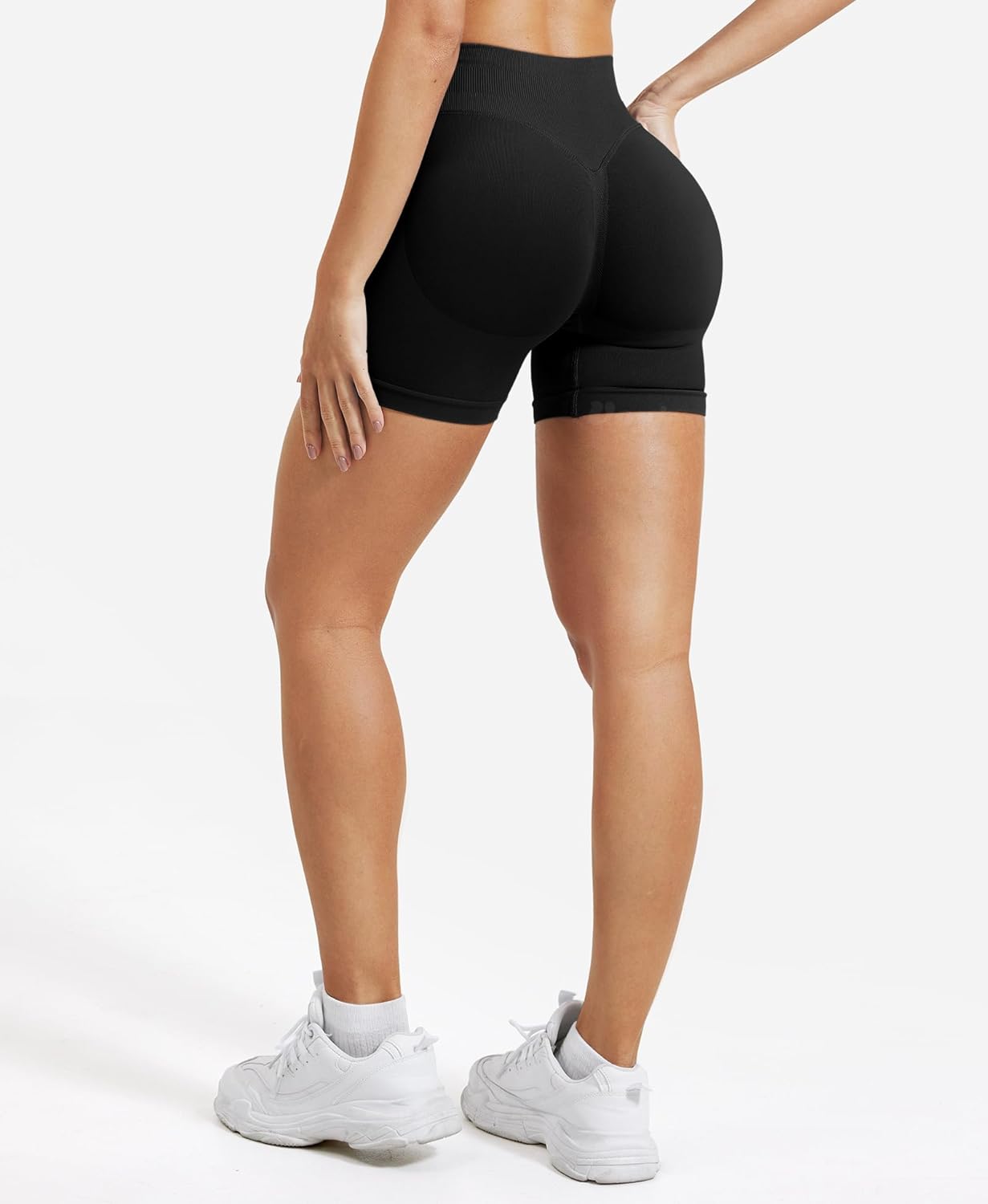 Women Workout Impact Shorts 3.6"/ 4.5"/ 6" Scrunch Butt Lifting Gym Seamless Booty Biker Shorts