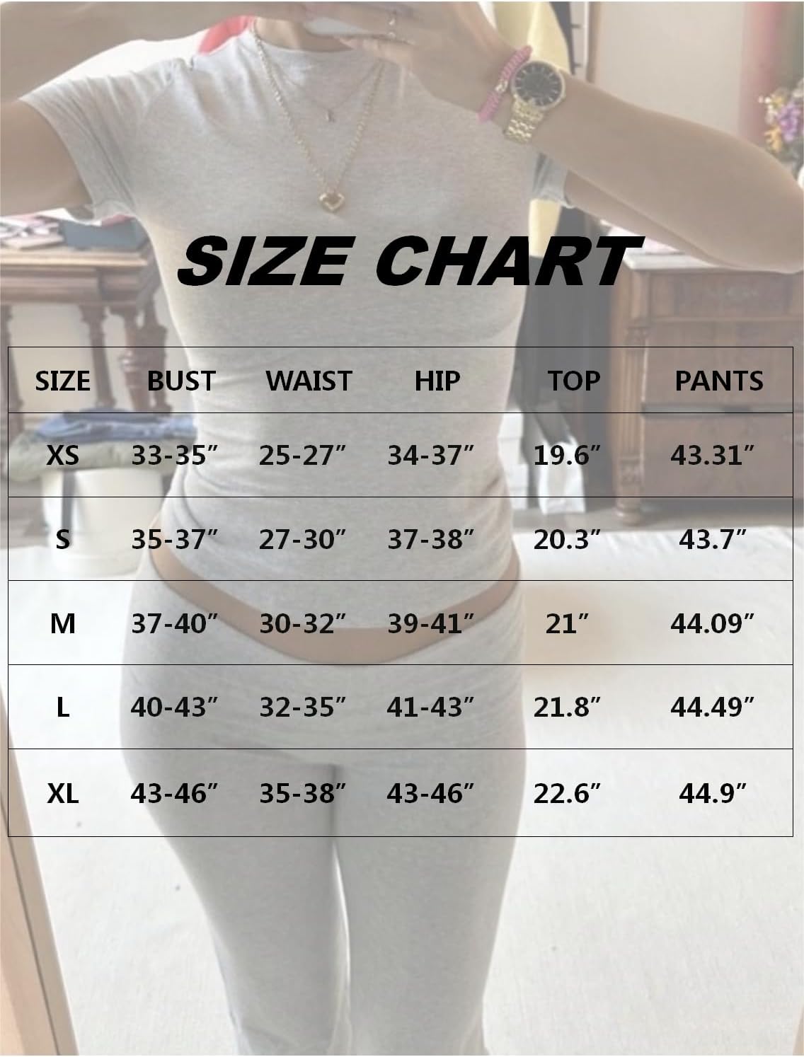 Conjuntos de 2 piezas para estar por casa para mujer de AYWA, top corto de manga corta, pantalones acampanados con solapa, conjuntos de pijama informales 