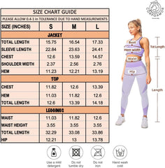 Conjunto de 3 piezas de ropa deportiva sin costuras para mujer, con chaqueta, sujetador y leggings 