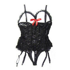 Women's Sexy Lingerie Lace Open Cup Underwear Plus Size Nightwear for Women