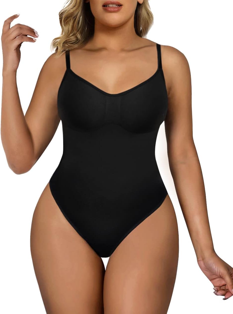 Women's Shapewear Bodysuit Tummy Control Body Shaper Seamless Sculpting Snatched Waist Body Suit