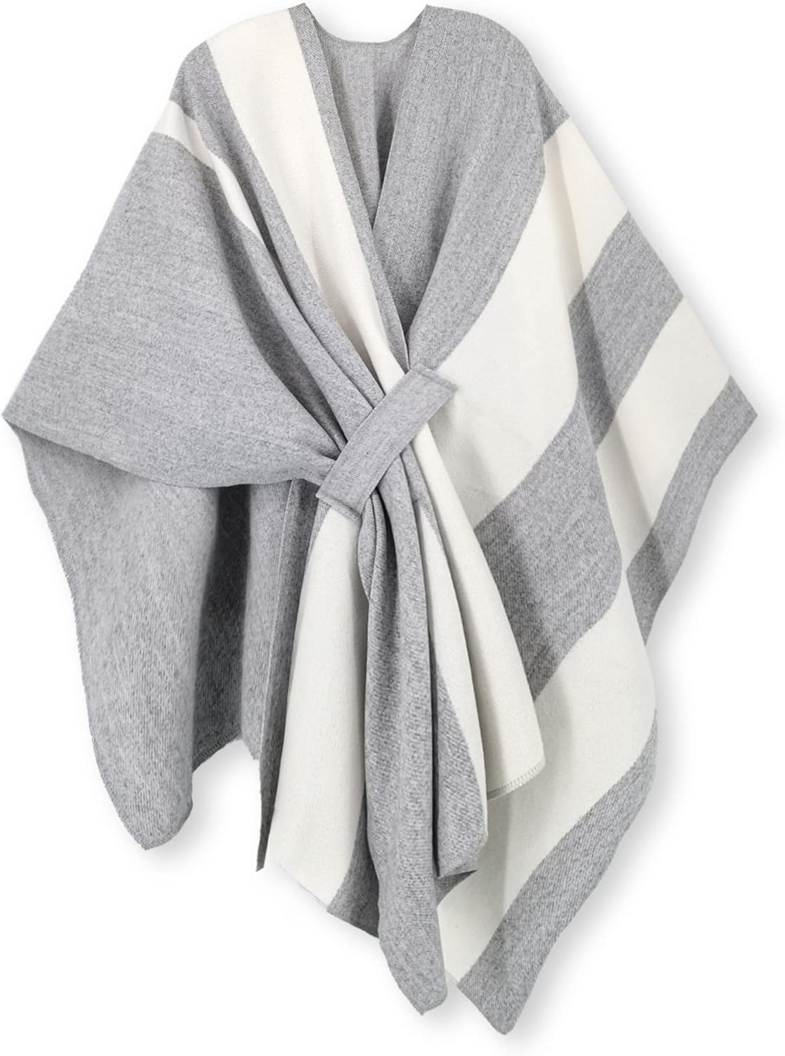 Poncho tipo ruana tipo chal para mujer de Moss Rose, capa, cárdigan abierto al frente, chales para otoño e invierno 