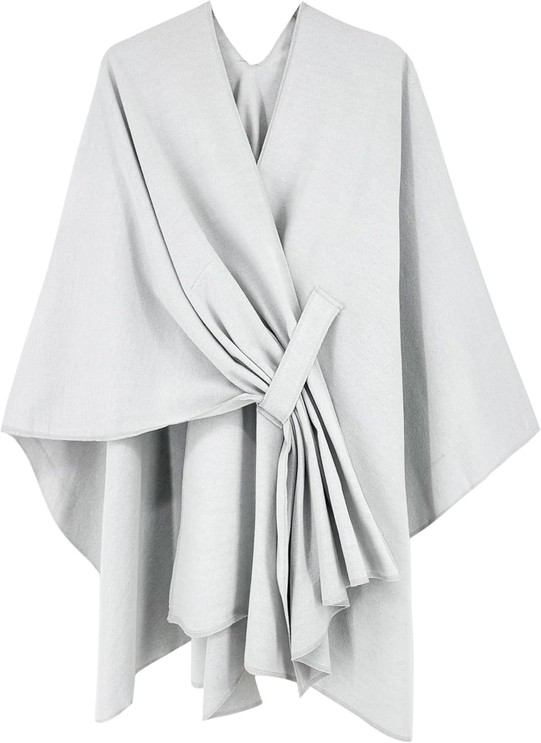 Poncho tipo ruana tipo chal para mujer de Moss Rose, capa, cárdigan abierto al frente, chales para otoño e invierno 
