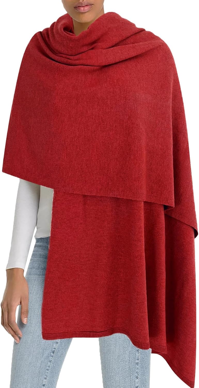 Poncho tipo ruana tipo chal para mujer de Moss Rose, capa, cárdigan abierto al frente, chales para otoño e invierno 