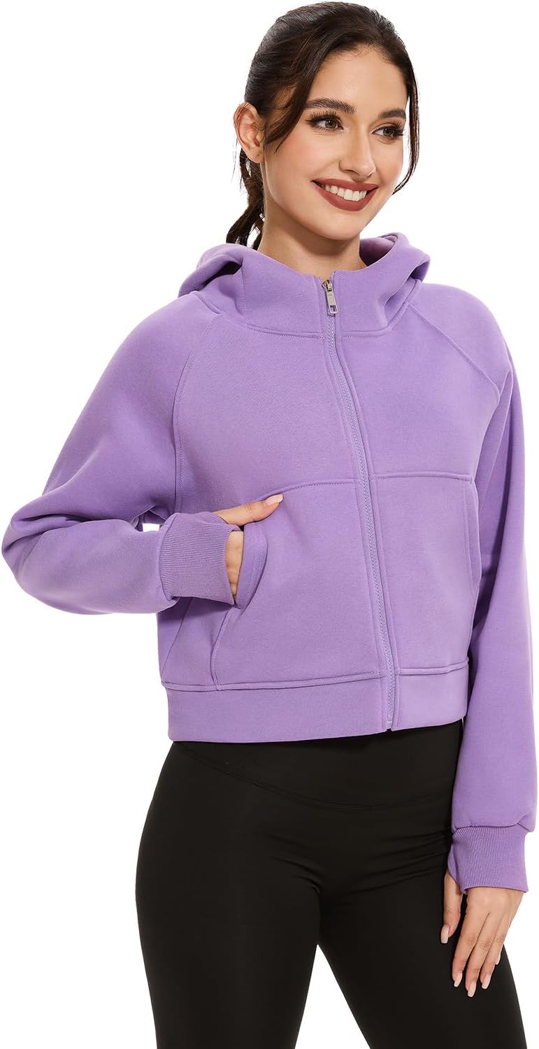 Sudaderas con capucha y cremallera para mujer de Cosy Pyro, chaquetas de polar, sudaderas de manga larga, conjuntos de moda de otoño 2025 