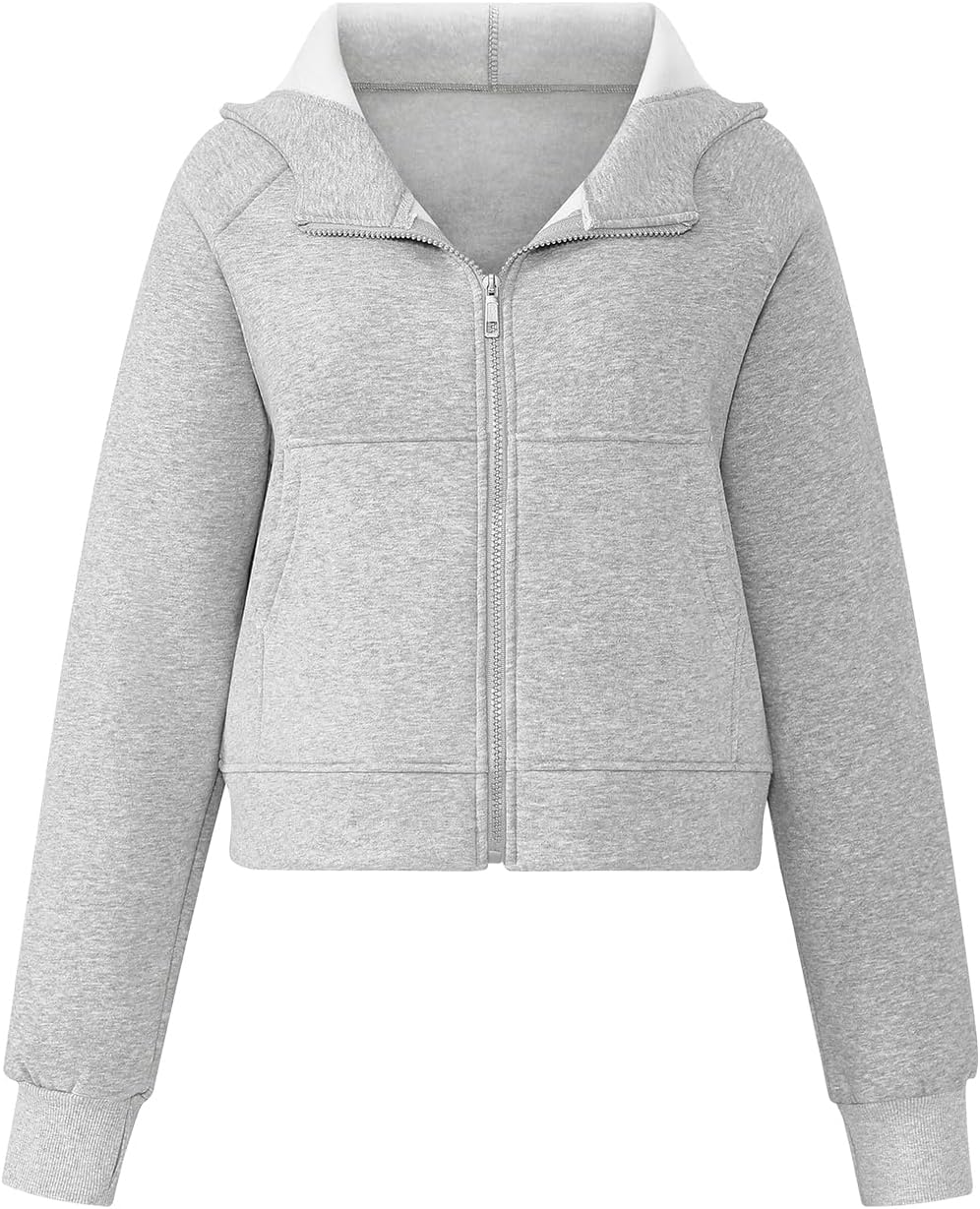 Sudaderas con capucha y cremallera para mujer de Cosy Pyro, chaquetas de polar, sudaderas de manga larga, conjuntos de moda de otoño 2025 