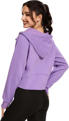 Sudaderas con capucha y cremallera para mujer de Cosy Pyro, chaquetas de polar, sudaderas de manga larga, conjuntos de moda de otoño 2025 