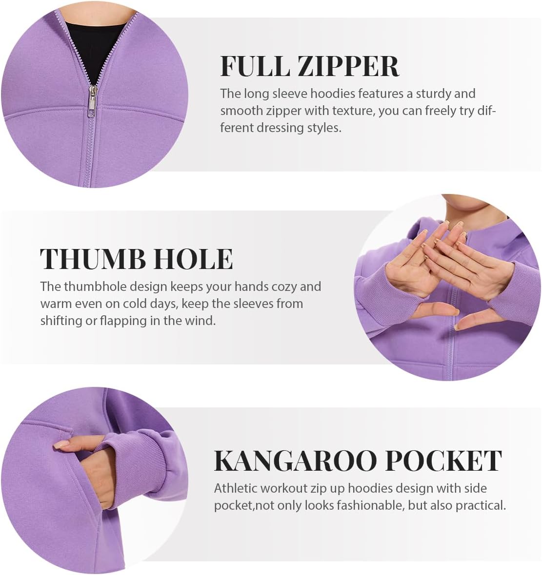 Sudaderas con capucha y cremallera para mujer de Cosy Pyro, chaquetas de polar, sudaderas de manga larga, conjuntos de moda de otoño 2025 