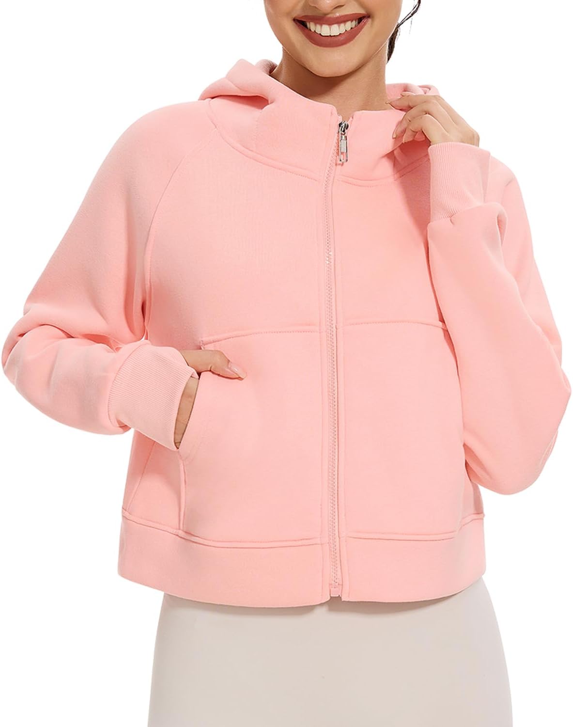 Sudaderas con capucha y cremallera para mujer de Cosy Pyro, chaquetas de polar, sudaderas de manga larga, conjuntos de moda de otoño 2025 