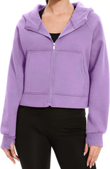 Sudaderas con capucha y cremallera para mujer de Cosy Pyro, chaquetas de polar, sudaderas de manga larga, conjuntos de moda de otoño 2025 