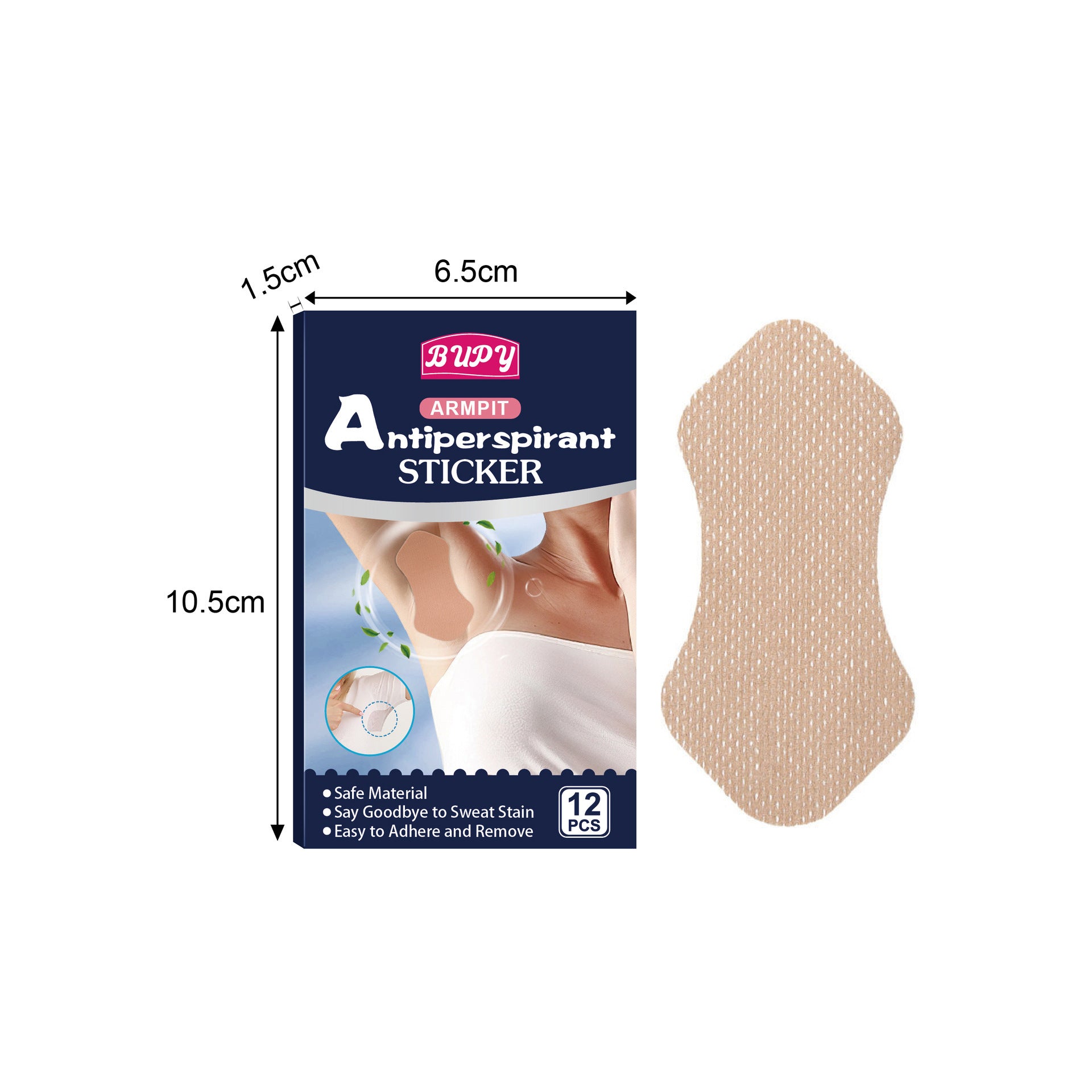 Sweat Absorbing Patch Skin Tone Breathable Patch