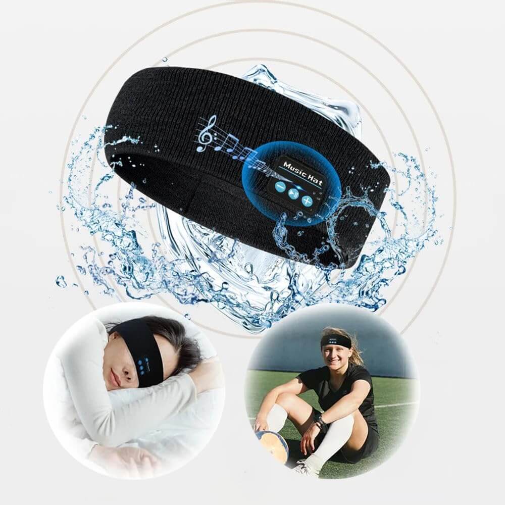 Bluetooth Sports Headband Headphones with Ultra-Thin HD Stereo Speakers Perfect for Sleeping,Workout