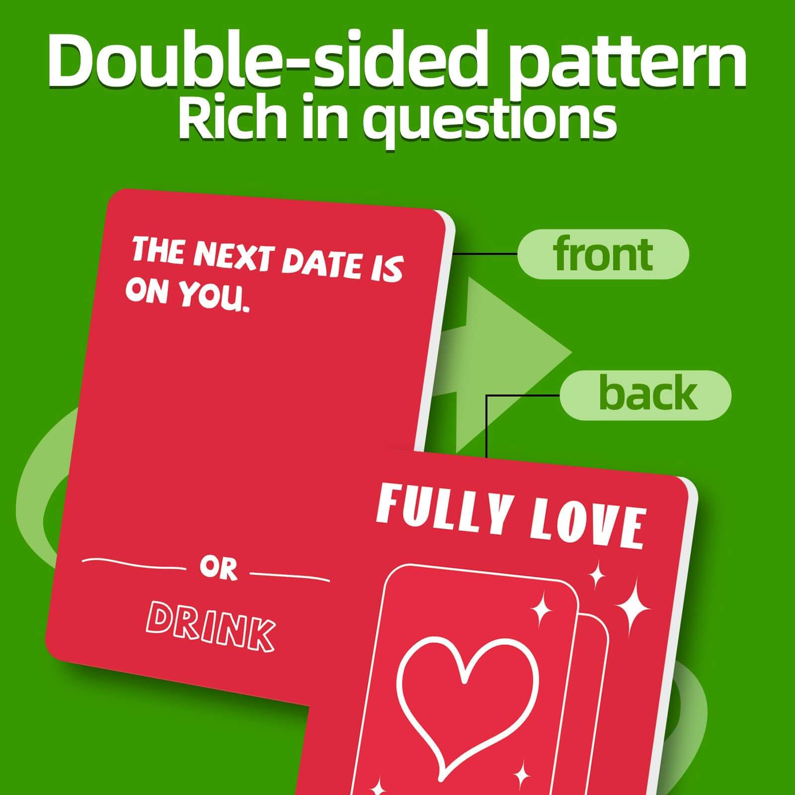 50 cards/box of couple Q&A games and board games for couples