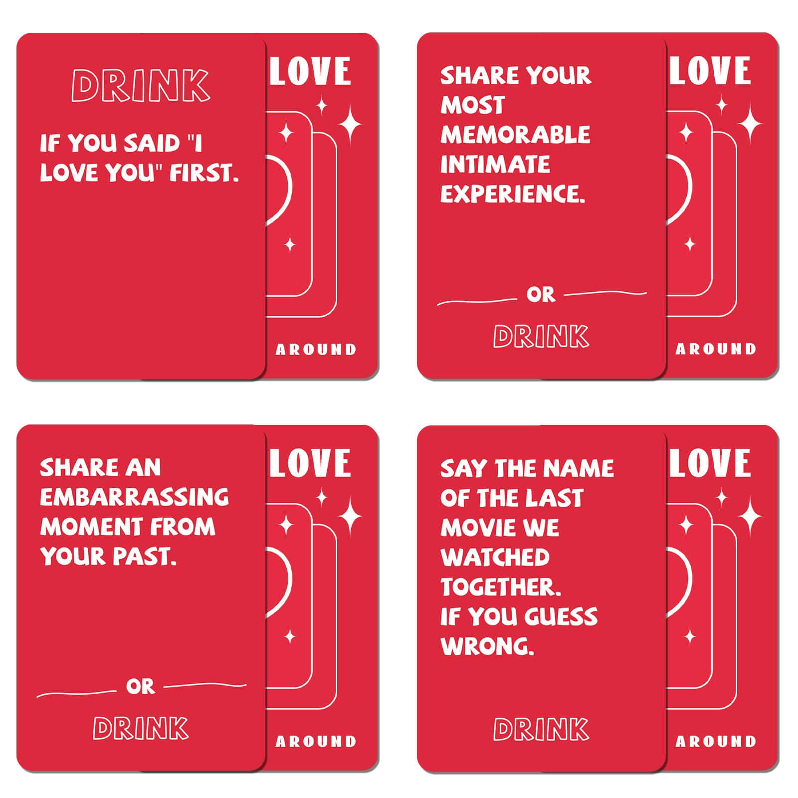 50 cards/box of couple Q&A games and board games for couples