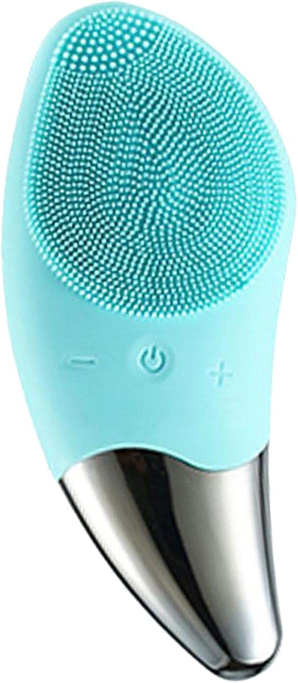 Ultrasonic Electric Silicone Facial Cleansing Brush Cleanser, Waterproof, Diminish Acne Breakouts