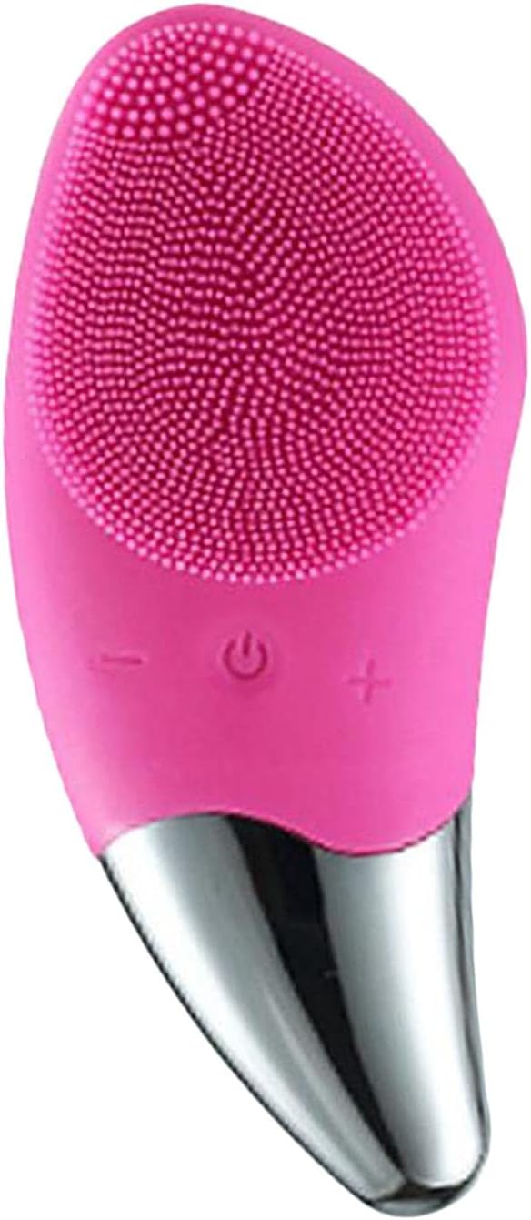 Ultrasonic Electric Silicone Facial Cleansing Brush Cleanser, Waterproof, Diminish Acne Breakouts