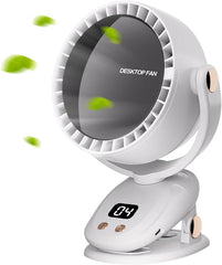 6-speed small personal bladeless cooling fan suitable for silent desk fans in homes, offices, and bedrooms