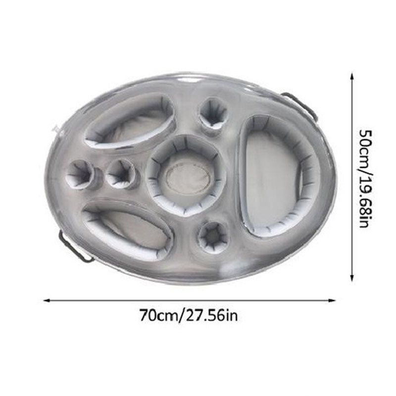 Portable Inflatable PVC Self-service Ice Tray Party Floating Coaster Tray