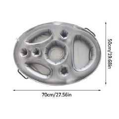 Portable Inflatable PVC Self-service Ice Tray Party Floating Coaster Tray