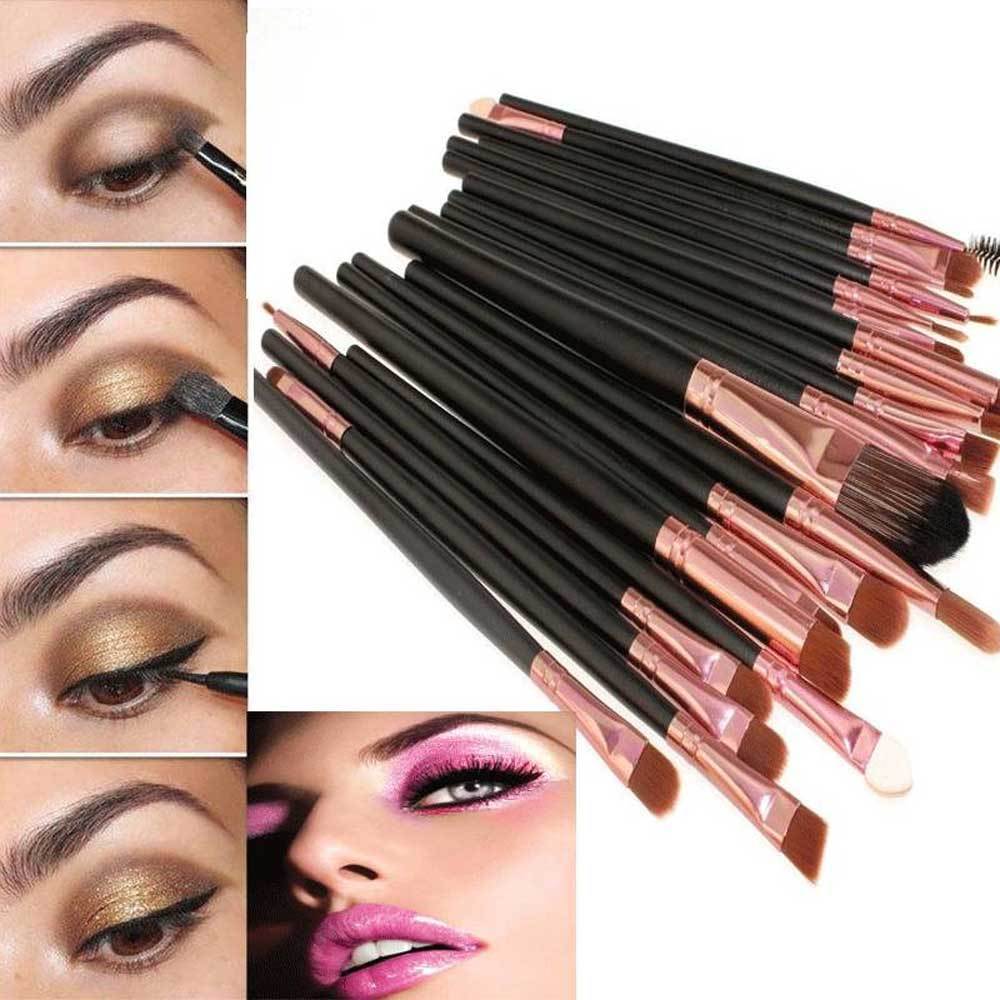 20pcs Makeup Brushes Kit Set Powder Foundation Eyeshadow Eyeliner Lip Brush