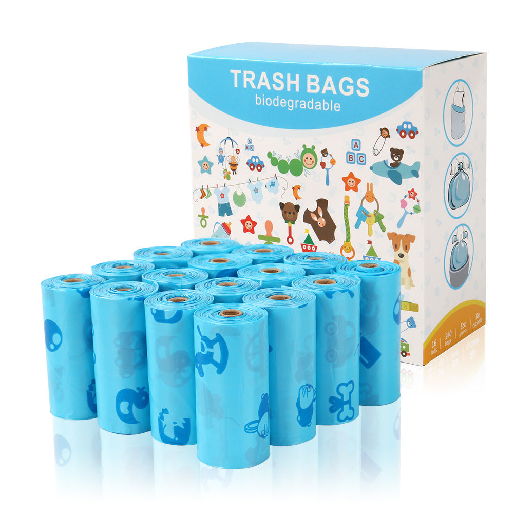 Sealing Cat Litter Poop Clump Pick-Up Bags with Handles Scoop Tie Bags Dog Waste Bag
