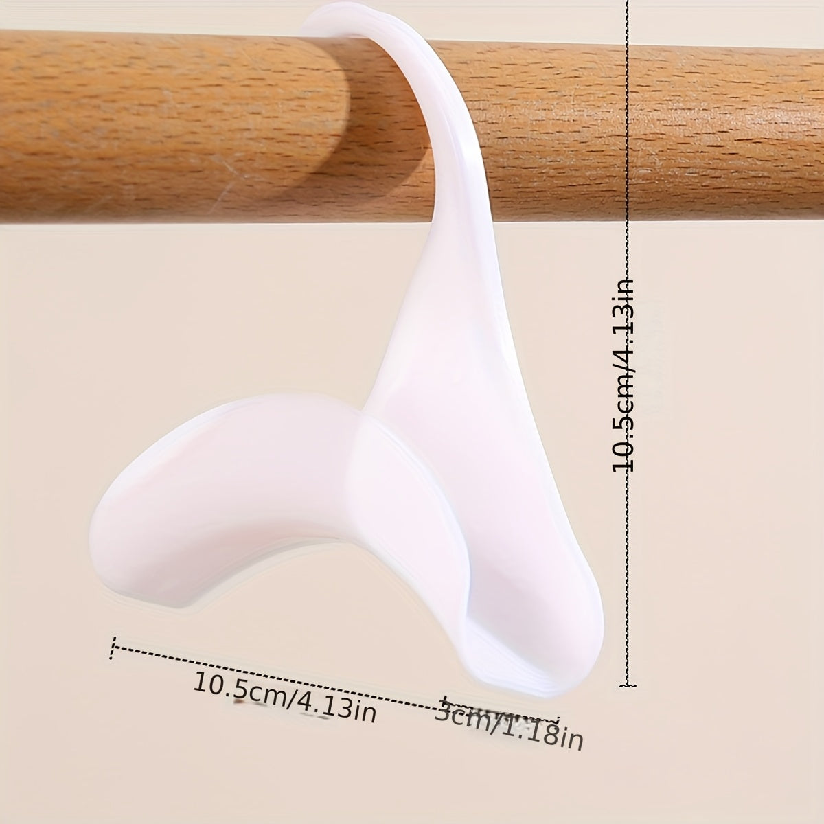 10 elegant plastic hooks, heavy-duty portable handbag hooks, suitable for organizing belts, scarves, hats, backpack racks in wardrobes