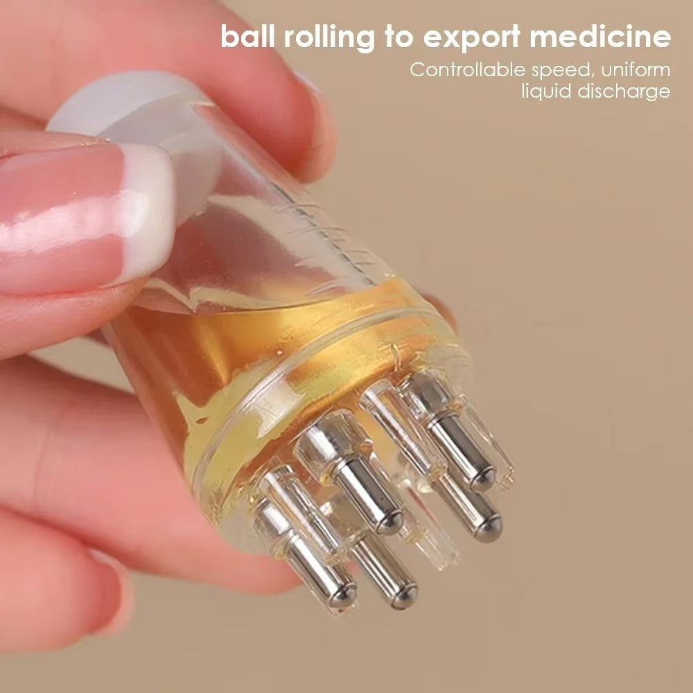 Mini Scalp Massage Comb – Medicine Applicator Roller Ball for Hair Growth