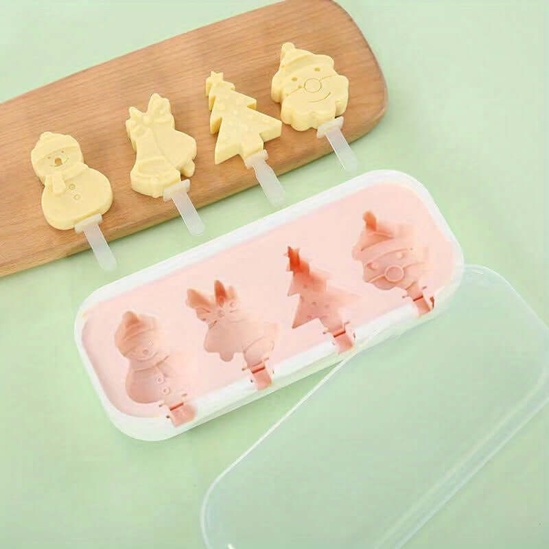 BPA Free Silicone Popsicle Mold DIY Homemade Ice Cream and Popsicle Machine