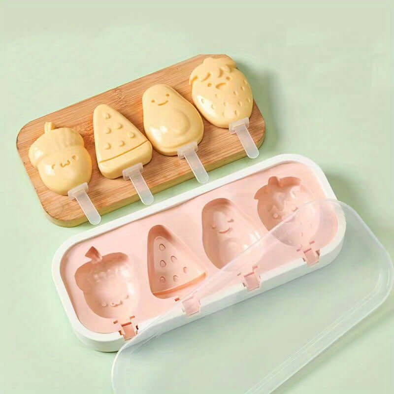 BPA Free Silicone Popsicle Mold DIY Homemade Ice Cream and Popsicle Machine