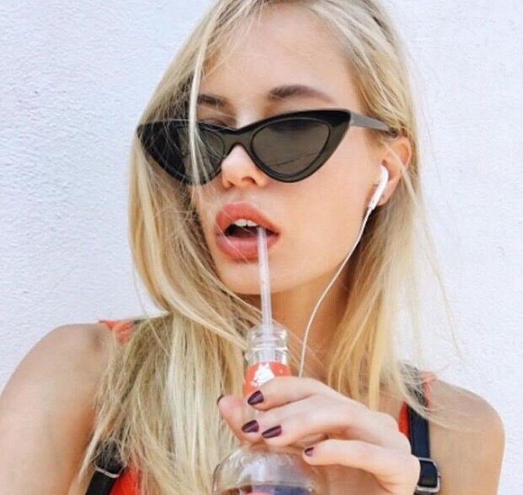 Fashion sunglasses for men and women, cat eye triangle sunglasses